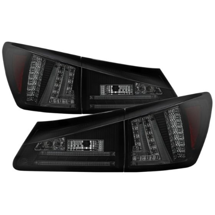 Lexus IS250 06-08 LED Tail Lights - Black Smoke Spyder Auto in the group Select car model / Lexus / IS 05-13 / Styling / Lights at DDESIGN Scandinavia AB (ALT-YD-LIS06-LED-BSM)