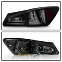 Lexus IS250 06-08 LED Tail Lights - Black Smoke Spyder Auto