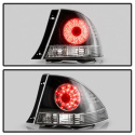 Lexus IS 300 01-05 LED Tail Lights - Black Spyder Auto