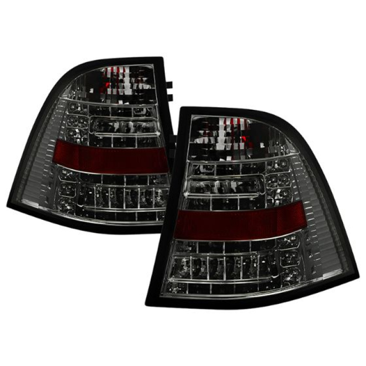 Mercedes Benz W163 M-Class ML 98-05 LED Tail Lights - Smoke Spyder Auto in the group Select car model / Mercedes Benz / M-Class 97-05 (W163) / Styling / Lights at DDESIGN Scandinavia AB (ALT-YD-MBW16398-LED-SM)
