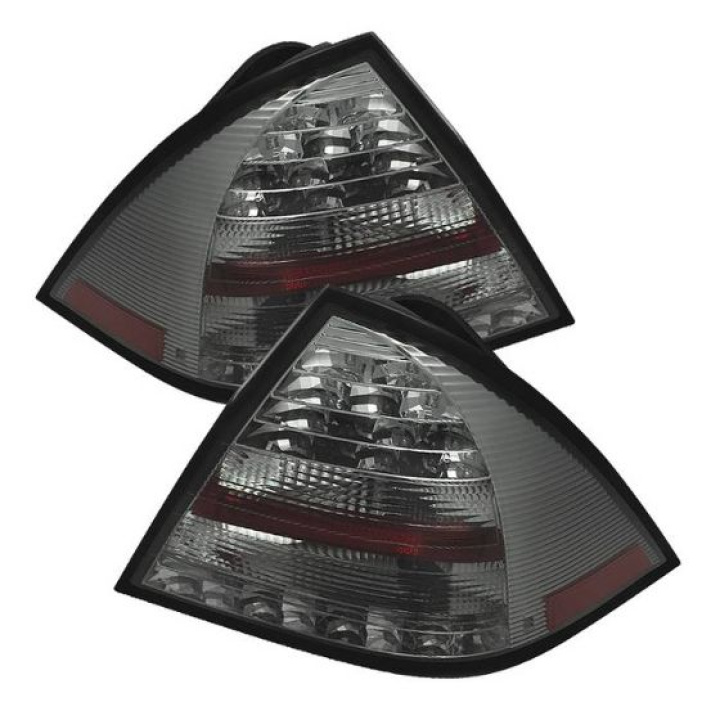 Mercedes Benz W203 C-Class 05-07 4DR Sedan LED Tail Lights - Smoke Spyder Auto in the group Select car model / Mercedes Benz / C-Class 00-08 (W203) / Styling at DDESIGN Scandinavia AB (ALT-YD-MBZC05-LED-SM)