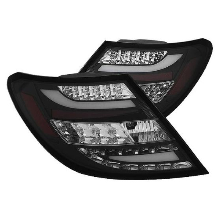 Mercedes Benz W204 C-Class 08-11 LED Tail Lights - Incandescent Model only ( Not Compatible With LED Model ) - Black Spyder Auto in the group Select car model / Mercedes Benz / C-Class 07-15 (W204) / Styling at DDESIGN Scandinavia AB (ALT-YD-MBZC08-LED-BK)