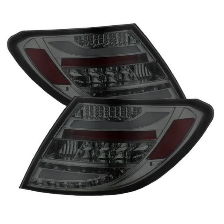 Mercedes Benz W204 C-Class 08-11 LED Tail Lights - Incandescent Model only ( Not Compatible With LED Model ) - Smoke Spyder Auto in the group Select car model / Mercedes Benz / C-Class 07-15 (W204) / Styling at DDESIGN Scandinavia AB (ALT-YD-MBZC08-LED-SM)