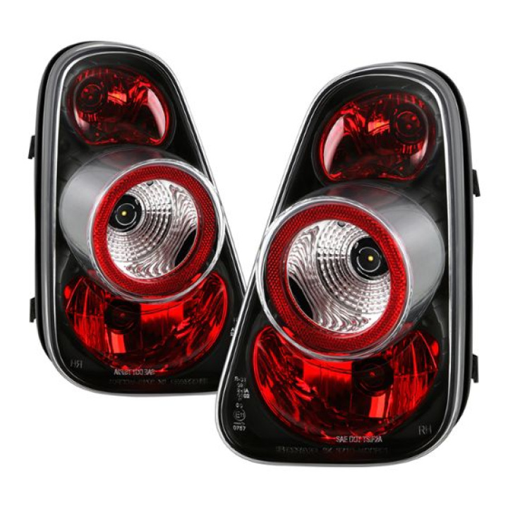 Mini Cooper 02-06 / Cooper Convertibles 05-08 Euro Style Tail Lights - Black Spyder Auto in the group Select car model / Mini / Cooper (R50/52/53) 2000-2006 / Styling at DDESIGN Scandinavia AB (ALT-YD-MC02-BK)