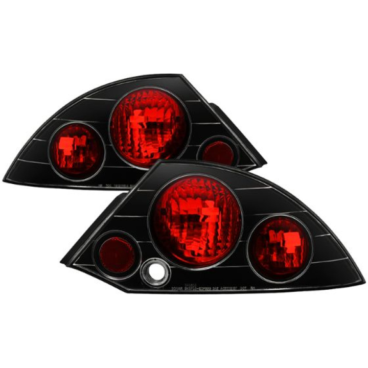 Mitsubishi Eclipse 00-02 Euro Style Tail Lights - Black Spyder Auto in the group Select car model / Mitsubishi / Eclipse 00-05 / Styling at DDESIGN Scandinavia AB (ALT-YD-ME00-BK)