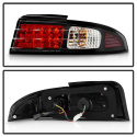 Nissan 240SX 95-98 LED Tail Lights - Black Spyder Auto