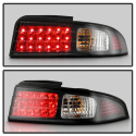 Nissan 240SX 95-98 LED Tail Lights - Black Spyder Auto