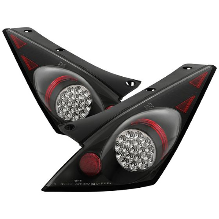 Nissan 350Z 03-05 LED Tail Lights - Black Spyder Auto in the group Select car model / Nissan / 350Z Z33 2003-2009 / Styling at DDESIGN Scandinavia AB (ALT-YD-N350Z02-LED-BK)