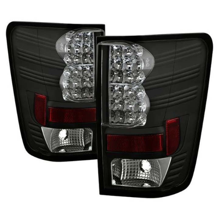 Nissan Titan 04-14 LED Tail Lights - Black Spyder Auto in the group Select car model / Nissan / Titan 03-15 / Styling at DDESIGN Scandinavia AB (ALT-YD-NTI04-LED-BK)
