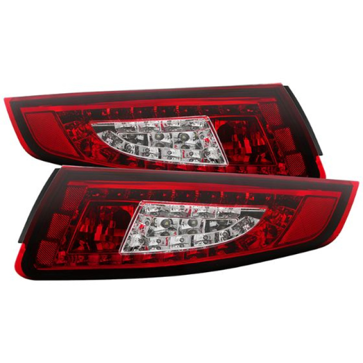 Porsche 997 05-08 LED Tail Lights - Red Clear Spyder Auto in the group Select car model / Porsche / 997 04-12 / Styling at DDESIGN Scandinavia AB (ALT-YD-P99705-LED-RC)