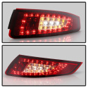 Porsche 997 05-08 LED Tail Lights - Red Clear Spyder Auto