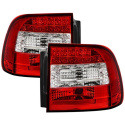 Porsche Cayenne 03-07 LED Tail Lights - Red Clear Spyder Auto