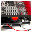 Porsche Cayenne 03-07 LED Tail Lights - Red Clear Spyder Auto