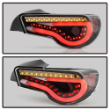 Scion FRS 12-14 / Subaru BRZ 12-14 Light Bar LED Tail Lights - Black Spyder Auto