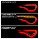 Scion FRS 12-14 / Subaru BRZ 12-14 Light Bar LED Tail Lights - Black Spyder Auto