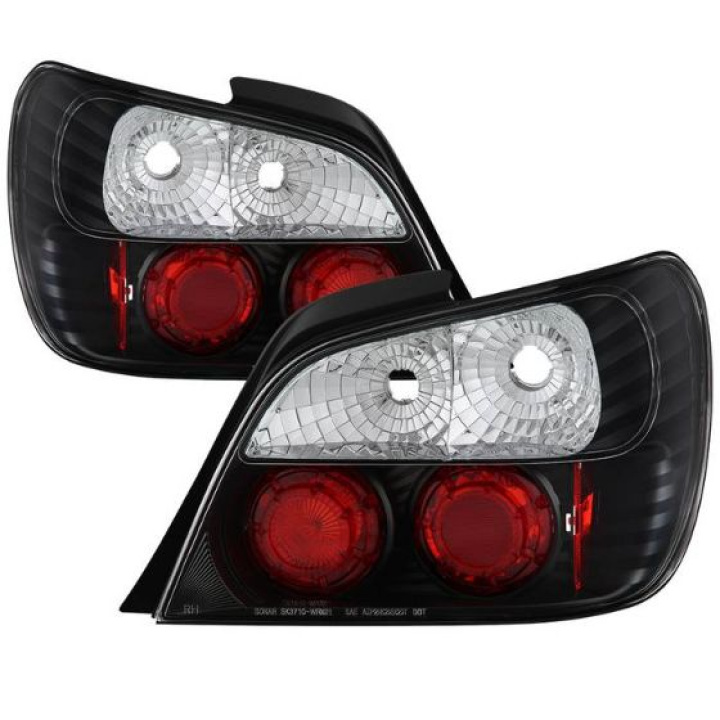 Subaru Impreza WRX / Sti 02-03 4Dr (Not Fit Wagon) Euro Style Tail Lights - Black Spyder Auto in the group Select car model / Subaru / Impreza inkl. WRX - STI 00-07 / Styling / Lights at DDESIGN Scandinavia AB (ALT-YD-SI01-BK)