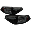 Subaru Impreza WRX 2008-2014 5Dr Hatchback Wagon LED Tail Lights - Sequential Signal - Black Smoke Spyder Auto