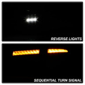 Subaru Impreza WRX 2008-2014 5Dr Hatchback Wagon LED Tail Lights - Sequential Signal - Black Smoke Spyder Auto