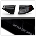 Subaru Impreza WRX 2008-2014 5Dr Hatchback Wagon LED Tail Lights - Sequential Signal - Black Smoke Spyder Auto