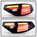 Subaru Impreza WRX 2008-2014 5Dr Hatchback Wagon LED Tail Lights - Sequential Signal - Black Smoke Spyder Auto