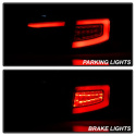 Subaru Impreza WRX 2008-2014 5Dr Hatchback Wagon LED Tail Lights - Sequential Signal - Black Smoke Spyder Auto