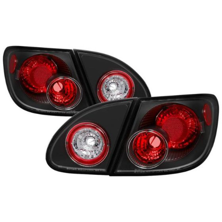 Toyota Corolla 03-08 Euro Style Tail Lights - Black Spyder Auto in the group Select car model / Toyota / Corolla / Styling at DDESIGN Scandinavia AB (ALT-YD-TC03-BK)