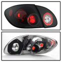 Toyota Corolla 03-08 Euro Style Tail Lights - Black Spyder Auto