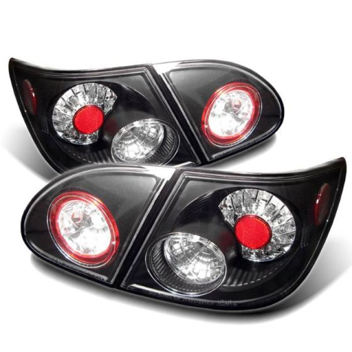 Toyota Corolla 03-08 LED Tail Lights - Black Spyder Auto in the group Select car model / Toyota / Corolla / Styling at DDESIGN Scandinavia AB (ALT-YD-TC03-LED-BK)