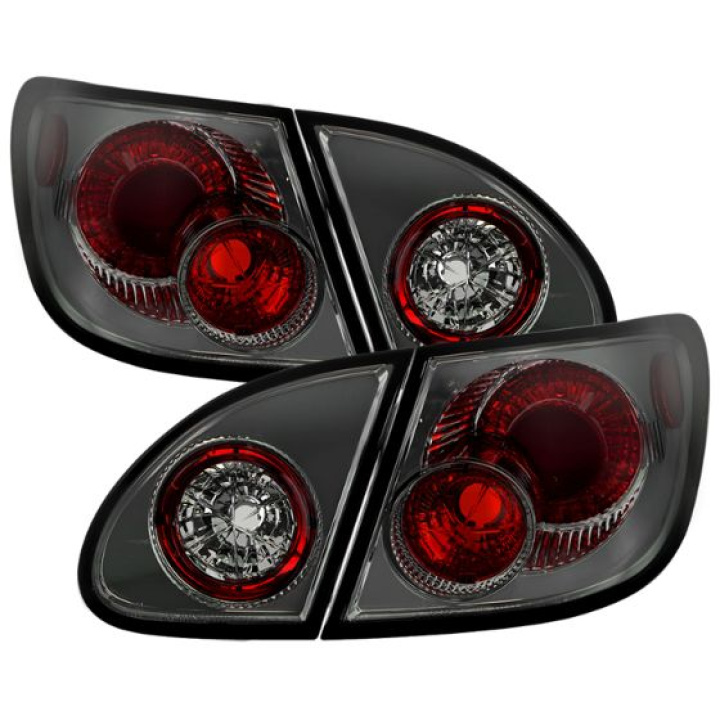 Toyota Corolla 03-08 Euro Style Tail Lights - Smoke Spyder Auto in the group Select car model / Toyota / Corolla / Styling at DDESIGN Scandinavia AB (ALT-YD-TC03-SM)