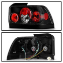 Toyota Corolla 93-97 Euro Style Tail Lights - Black Spyder Auto