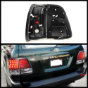 Toyota Land Cruiser 98-05 LED Tail Lights - Black Spyder Auto