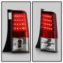 Scion XB 03-07 Version 2 LED Tail Lights - Red Clear Spyder Auto