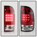 Toyota Tacoma 95-00 LED Tail Lights - Red Clear Spyder Auto