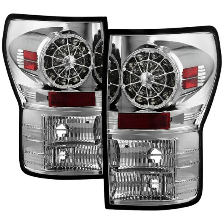 Toyota Tundra 07-13 LED Tail lights - Chrome Spyder Auto in the group Select car model / Toyota / Tundra 00-06 / Styling at DDESIGN Scandinavia AB (ALT-YD-TTU07-LED-C)