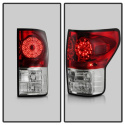 Toyota Tundra 07-13 LED Tail lights - Red Clear Spyder Auto