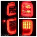 Toyota Tundra 2014-2016 Light Bar LED Tail Lights - Red Smoke Spyder Auto