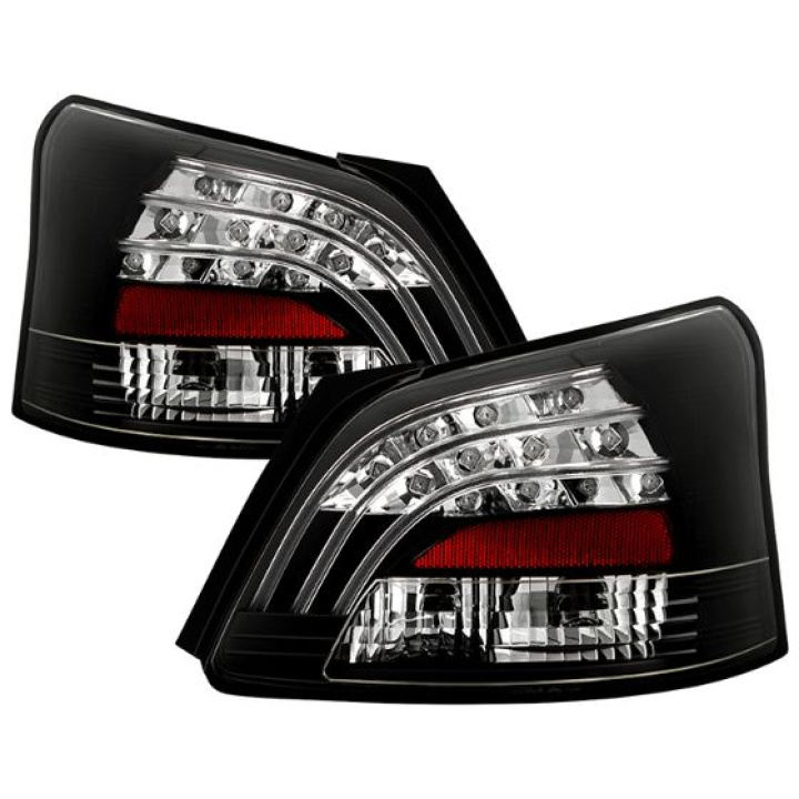 Toyota Yaris 07-09 4Dr LED Tail Lights - Black (SEDAN ONLY DOES NOT FIT HATCHBACK MODEL) Spyder Auto in the group Select car model / Toyota / Yaris / Styling at DDESIGN Scandinavia AB (ALT-YD-TYA074D-LED-BK)
