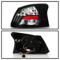 Toyota Yaris 07-09 4Dr LED Tail Lights - Black (SEDAN ONLY DOES NOT FIT HATCHBACK MODEL) Spyder Auto