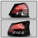 Toyota Yaris 07-09 4Dr LED Tail Lights - Black (SEDAN ONLY DOES NOT FIT HATCHBACK MODEL) Spyder Auto