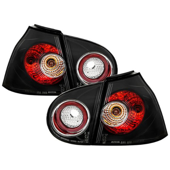 Volkswagen Golf V 06-09 Euro Style Tail Lights - Black Spyder Auto in the group Select car model / VW / Golf 5 03-09 / Styling at DDESIGN Scandinavia AB (ALT-YD-VG03-BK)
