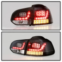 Volkswagen Golf / GTI 10-13 LED Tail Lights - Black Spyder Auto