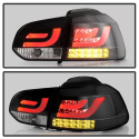 Volkswagen Golf / GTI 10-13 G2 Type With Light Bar LED Tail Lights - Black Spyder Auto