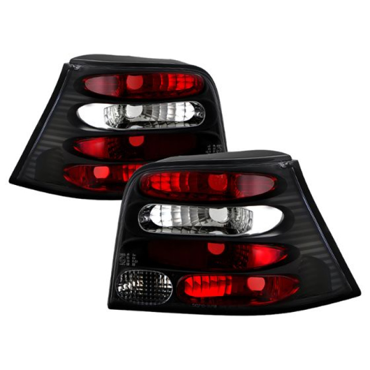 Volkswagen Golf 99-04 Euro Style Tail Lights - Black Spyder Auto in the group Select car model / VW / Golf 4 97-04 / Styling at DDESIGN Scandinavia AB (ALT-YD-VG99-BK)