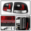 Volkswagen Touareg 03-07 LED Tail Lights - Black Spyder Auto