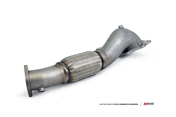 EVO X Widemouth Downpipe with Turbo outlet pipe AMS Performance in the group Select car model / Mitsubishi / EVO X 07+ / Tuning / Exhaust at DDESIGN Scandinavia AB (AMS.04.05.0001-1)