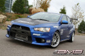 EVO X Front mount intercooler with modular cast end tanks 2008+ With Logo  AMS Performance