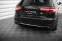 Audi A3 Sportback 8V Facelift 2016-2020 Diffuser (Single side exhaust version) Rear Valance Maxton Design
