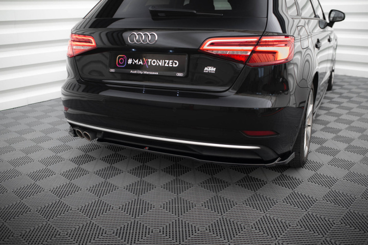 Audi A3 Sportback 8V Facelift 2016-2020 Rear Side Splitters (Facelift) Maxton Design in the group Select car model / Audi / A3 - S3 - RS3 (8V) 2012-2019 / Styling at DDESIGN Scandinavia AB (AU-A3-3F-SB-RSD1G)