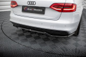 Central Rear Splitter (with Vertical Bars) Audi A4 Competition B8 Facelift Maxton Design