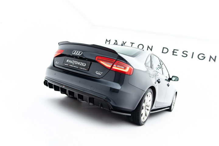 Audi A4 Sedan / Avant B8 Facelift 2011-2015 Rear Side Splitters Maxton Design in the group Select car model / Audi / A4 - S4 - RS4 (B9) 2015+ / Styling at DDESIGN Scandinavia AB (AU-A4-B8F-RSD1G)